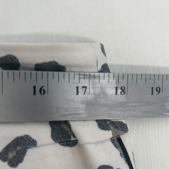 Lisette L Montreal Leopard Print Stretch Pants Gray White 14 - Picture 6 of 16